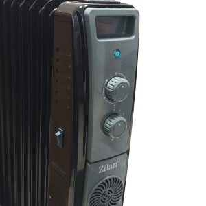 Calorifer electric cu ulei ZILAN ZLN1963 Negru, termostat reglabil, 2500W, 11 elementi - Img 4