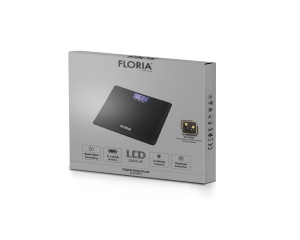 Cantar corporal Floria ZLN1971 din sticla securizata, capacitate 3-180kg, Display LCD - Img 2