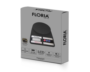 Cantar de bucatarie digital Floria ZLN9076, Capacitate 2g-10.000g, Display LCD, Maxim 10kg - Img 2