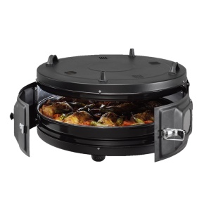 Cuptor rotund Zilan ZLN8917 Negru, putere 1200W, diametru 45 cm - Img 3