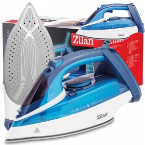 Fier de calcat Zilan ZLN2908 Albastru, 3000W, talpa ceramica, temperatura ajustabila - Img 2