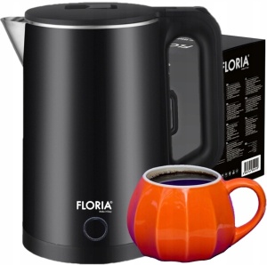 Fierbator electric Floria ZLN4919 Negru, putere 1500W, capacitate 2 L, indicator luminos - Img 3