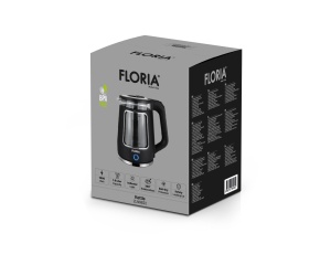 Fierbator Floria ZLN9822, Capacitate 1.8L, Baza rotativa 360 , Oprire automata manuala, Indicator luminos, 1800W - Img 2