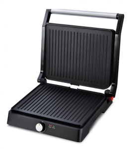 Gratar electric Heinner HEPG-F2000BKSS, 2000W, temperatura reglabila, placi aluminiu turnat cu acoperire non-stick, dimensiuni placi: 29 x 23 cm - Img 2