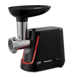 Masina de tocat Heinner MG-1250BK, 1250 W, 1.2 Kg Min, 2 site, reverse, accesorii incluse, Negru - Img 2