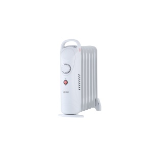 Mini calorifer Zilan ZLN4980 cu ulei si 7 elementi, termostat, baza separata de elementi, Alb