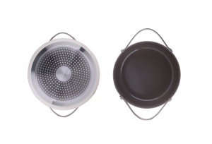 Oala Zilan ZLN0866 din 5 straturi de material, 20 cm diametru, capacitate 2.7l, Otel inoxidabil, Manere nituite - Img 5