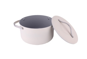Oala Zilan ZLN0873 din 5 straturi de material, 24 cm diametru, capacitate 5.2l, manere nituite din otel inoxidabil - Img 2