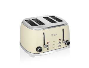 Prajitor de paine Retro Zilan ZLN1214, 4 felii de paine, 1500W, 6 trepte, dezghetare, reincalzire, picioruse antiderapante - Img 3