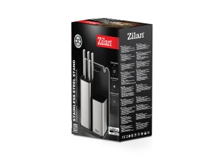 Set cutite 7 piese Zilan ZLN1627, Suport inclus, Otel inoxidabil 3CR13, Compatibil masina de spalat vase - Img 3