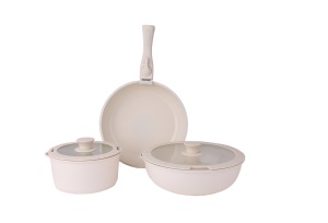 Set vase de gatit Zilan ZLN0965 din 8 piese, 5 straturi de material, compatibil cuptor - Img 3