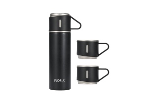 Termos Zilan ZLN0743 din inox, capacitate 500ml, 3 capace care pot fi folosite pe post de cana