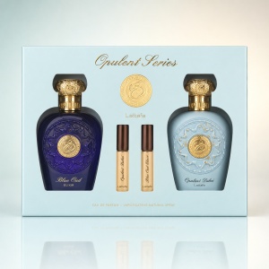 Set apă de parfum Lattafa Opulent Dubai & Blue Elixir 2 x 100 ml + testere unisex