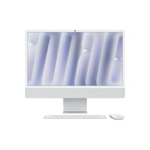 Apple iMAC 24" Retina 4.5k/ Apple M4 (CPU 10-core, GPU 10-core, Neural Engine16-core)/16GB/256GB - Silver - INT KB (2024), Nano-texture glass