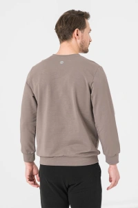 BLUZA COTON CASUAL BARBATI TAUPE-XL - Img 3