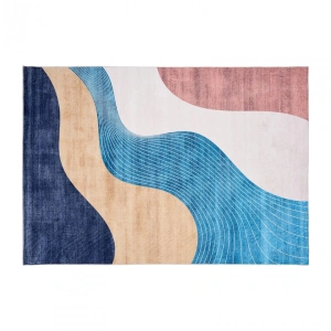 Covor printat, FLOW 160x230 cm, lavabil cu spate antialunecare, inaltime fir 3mm