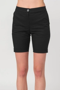 PANTALONI SCURT CASUAL FEMEI BLACK XL - Img 5