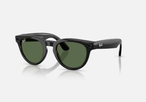 RayBan Meta HEADLINER Low Bridge Fit - Shinny Black - G-15 Green GEN2