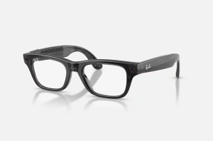 23 Ray-Ban Meta Blayzer Optics Gen 2 AI Glasses Shiny Transparent Black/Demo RW7001 8526 54