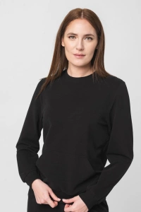 BLUZA COTON CASUAL FEMEI BLACK-L - Img 4