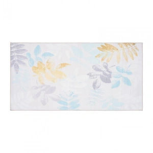 Covor printat, LEAFS 70x140 cm, lavabil cu spate antialunecare, inaltime fir 3mm