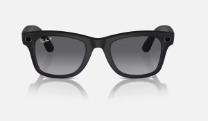 Ray-Ban Meta Wayfarer AI Glasses Matte Black/Polar Gradient Graphite