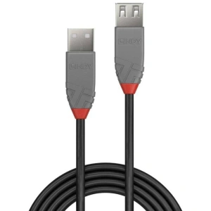 Cablu Lindy 0.5m USB 2.0 Type A Ext Anth - Img 2