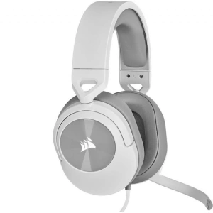Casti Gaming Head-band Corsair HS55 STEREO, Wired, Alb