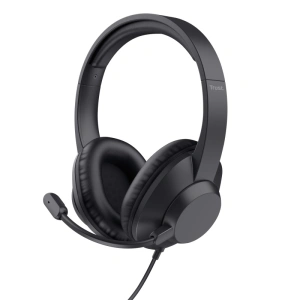 Casti Head-band Trust Ayda Max USB, Wired, Negru