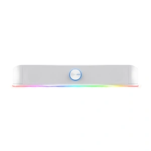 Soundbar Trust GXT 619W Thorne, putere maxima iesire 12W, freccventa raspuns 150 Hz - 20.000 Hz, impendata difuzor 4 Ohm, cu iluminare, alb