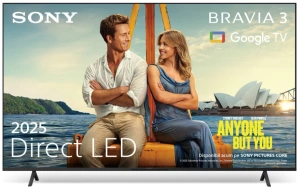 Televizor Sony BRAVIA 3 LED 55S35, 139 cm, Smart Google TV, 4K Ultra HD, Clasa F