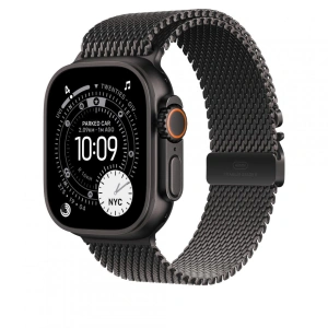 AW BAND 49MM TITANIUM MILANESE BLACK S - Img 2