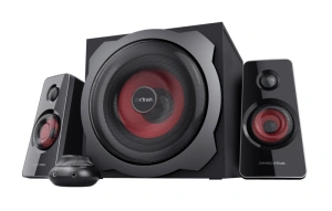 Boxe Trust GXT 38 TYTAN 2.1, intrare audio 3.5 mm, Line-in, putere 120 W, frecventa raspuns 20 Hz, 20.000 Hz, negru