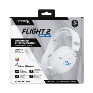 Casti Gaming Head-band HyperX Cloud Flight 2, Fara Fir, Alb