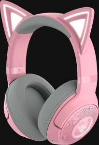 Casti Gaming Head-band Razer Kraken Kitty V2 BT, Wireless, Noise-canceling, Roz