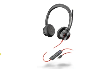 Casti Head-band HP Blackwire 8225, Cu fir, noise-canceling, Negru