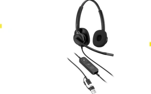 Casti Head-band HP Mission 425, Wired, Noise-canceling, Negru