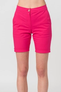 PANTALONI SCURT CASUAL FEMEI FUXIA XS - Img 4