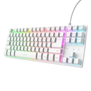 Tastatura Trust GXT833W Thado TKL, alb
