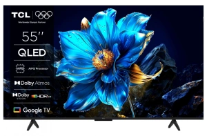 Televizor TCL QLED 55P7K, 139 cm, Smart Google TV, 4K, Clasa F