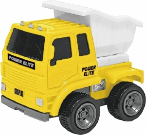 VEHICULE CU FRICTIUNE, SCARA 1/43, 10CM, BASCULANTA GALBENA