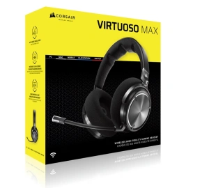 Casti Gaming Head-band CORSAIR VIRTUOSO MAX WIRELESS, Fara Fir, Noise-canceling, Gri