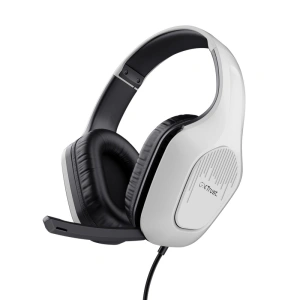 Casti Gaming Head-band Trust GXT 415W Zirox, Wired, Alb