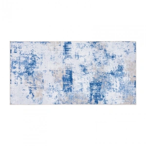 Covor printat, CARO 70x140 cm, lavabil cu spate antialunecare, inaltime fir 3mm