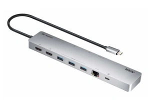 Docking station ATEN UH3240-AT, USB tip-C, 100W, argintiu, 2 ani garantie