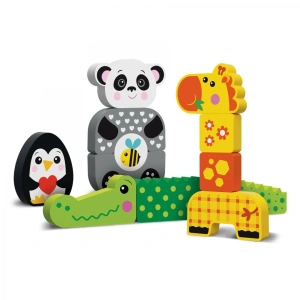 PANDA ȘI PRIETENII SAI, JUCARIE LEMN