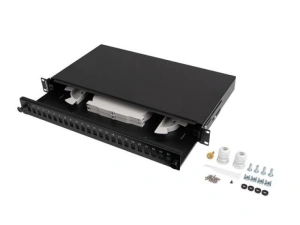 Patch panel fibră rack 19" 1U 24x SC