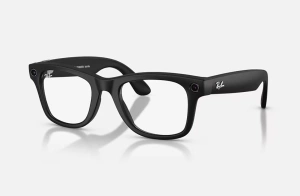 Ray-Ban Meta Wayfarer Gen 2 AI Glasses Matte Black/Clear (Large)