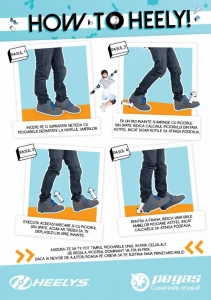 ROLE HEELYS FLOW 34 ALBASTRU NEGRU LIME - Img 4