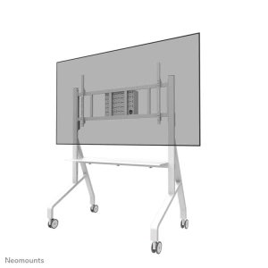 Stand podea mobil/fix Neomounts FL50-575WH1; pentru display-uri cu diagonale 65"-110", sistem de prindere VESA 100x100~1100x600, greutate maxima suportata 125kg, fix; lockable - lacătul nu este inclus; culoare alb. Garantie 5 ani